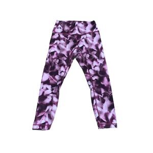Lululemon 10 Wunder Under HR 7/8 25" Tight Blush Blossom Purple Yoga Leggings